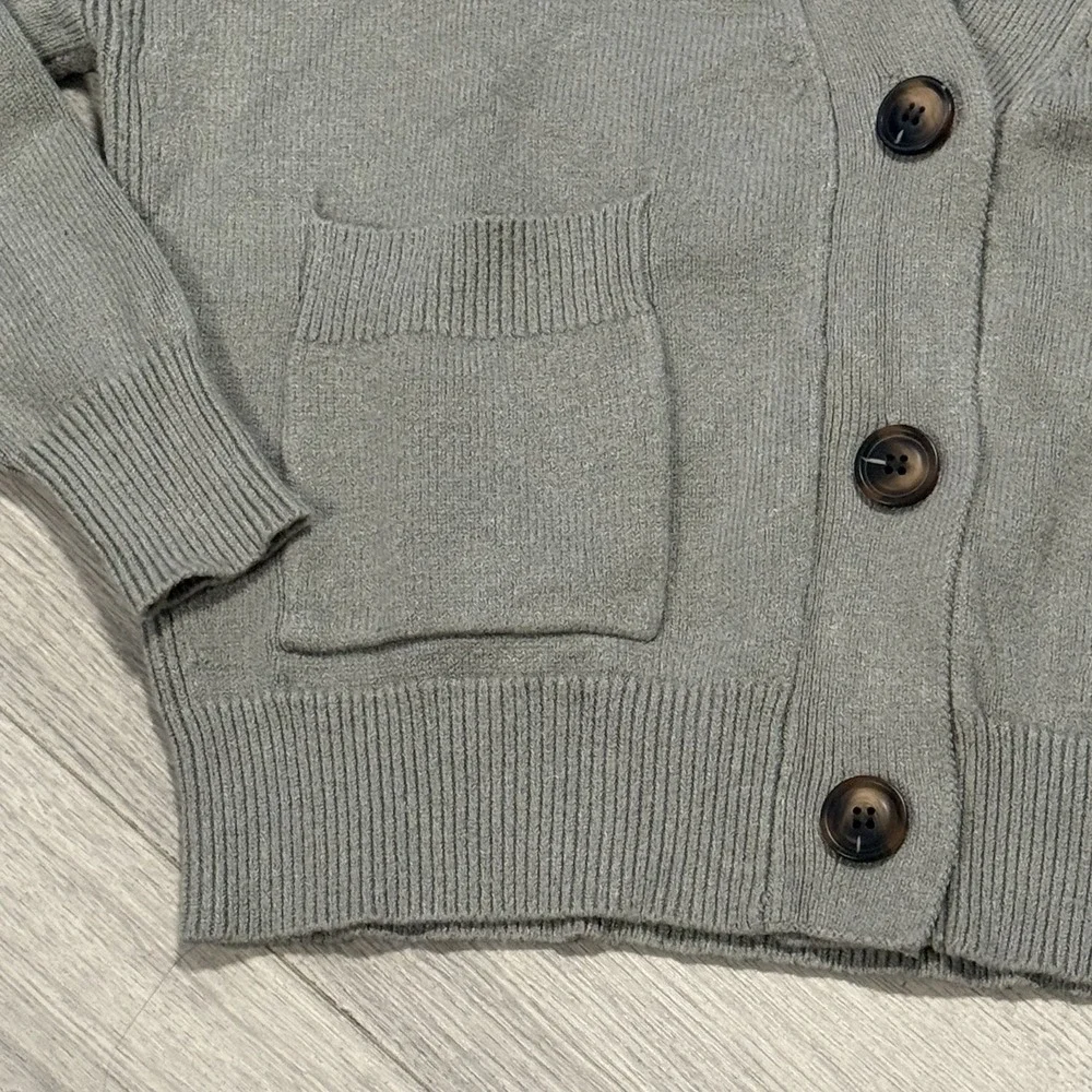 Philosophy Cardigan XS Short Fit Olive Green - Picture 6 of 15